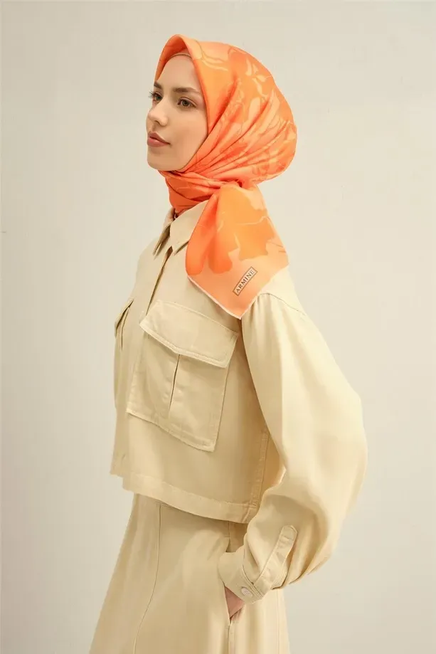 Armine İpek Eşarp 2025 İlkbahar-Yaz - 9344D-36 - Tivil
