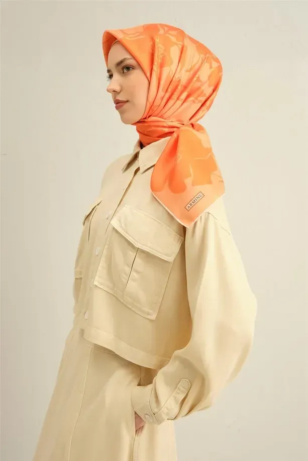 Armine İpek Eşarp 2025 İlkbahar-Yaz - 9344D-36 - Tivil