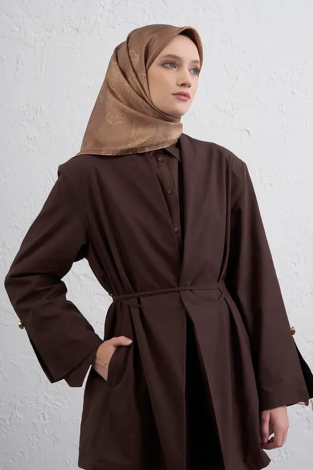 Armine İpek Eşarp 2025/2026 Sonbahar Kış - 9428D-38 - Tivil - Paisley Desen