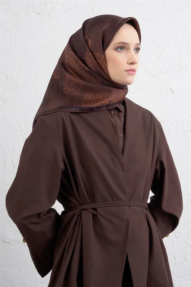 Armine İpek Eşarp 2025/2026 Sonbahar Kış - 9428D-80 - Tivil - Paisley Desen