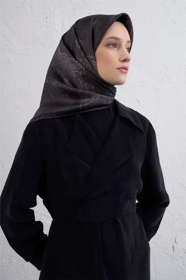 Armine İpek Eşarp 2025/2026 Sonbahar Kış - 9428D-52 - Tivil - Paisley Desen