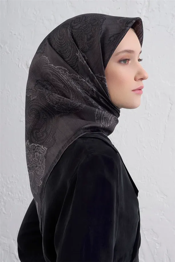 Armine İpek Eşarp 2025/2026 Sonbahar Kış - 9428D-52 - Tivil - Paisley Desen