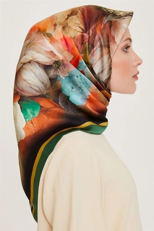 Armine İpek Eşarp 2024/2025 Sonbahar Kış - 9211D- 82- Tivil