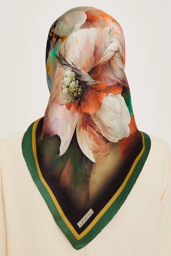 Armine İpek Eşarp 2024/2025 Sonbahar Kış - 9211D- 82- Tivil