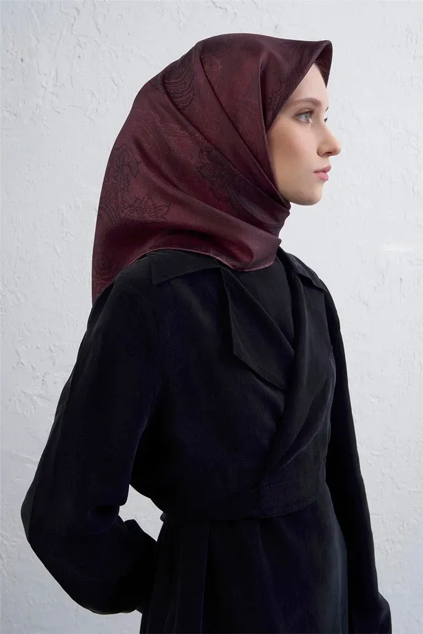 Armine İpek Eşarp 2025/2026 Sonbahar Kış - 9428D-82 - Tivil - Paisley Desen