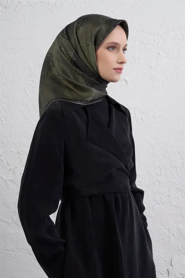 Armine İpek Eşarp 2025/2026 Sonbahar Kış - 9428D-36 - Tivil - Paisley Desen