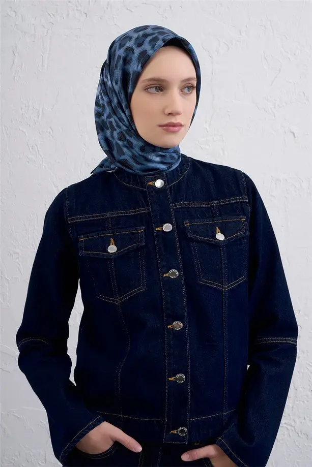 Armine İpek Eşarp 2025/2026 Sonbahar Kış - 9425D-33 - Tivil - Leopar Desen