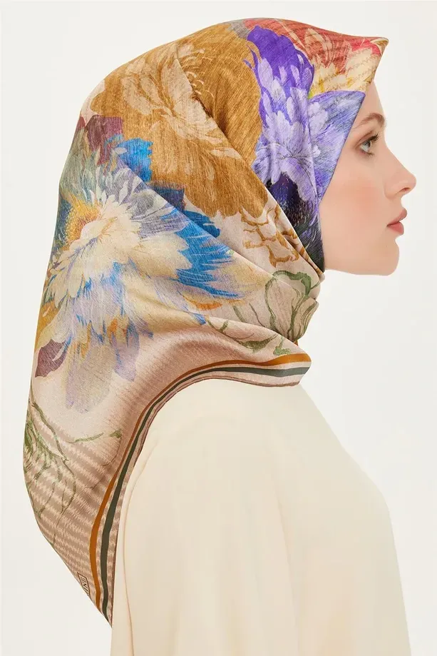 Armine İpek Eşarp 2024/2025 Sonbahar Kış - 9220D-50-Tivil