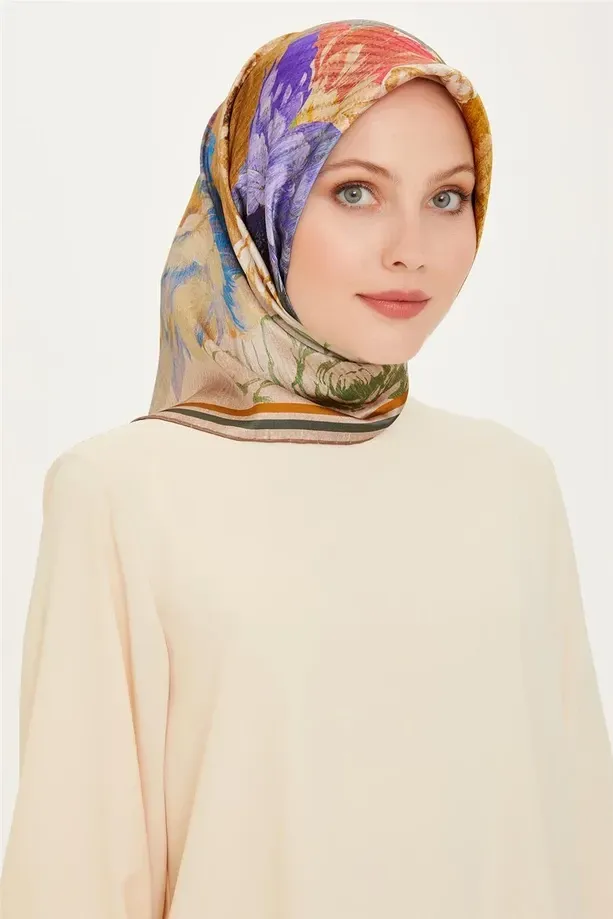 Armine İpek Eşarp 2024/2025 Sonbahar Kış - 9220D-50-Tivil