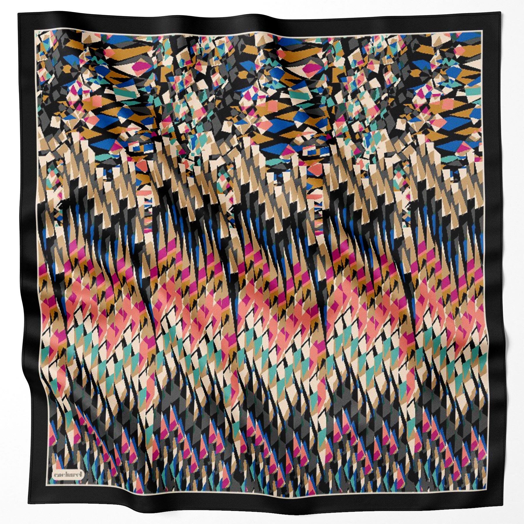 Cacharel Twill İpek Eşarp - 2025/2026 Sonbahar-Kış - 9024313-913 - Tivil