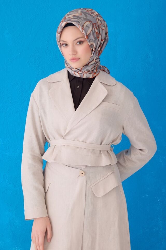 Belli İpek Eşarp 2025 İlkbahar-Yaz - 4125D-39 - Tivil