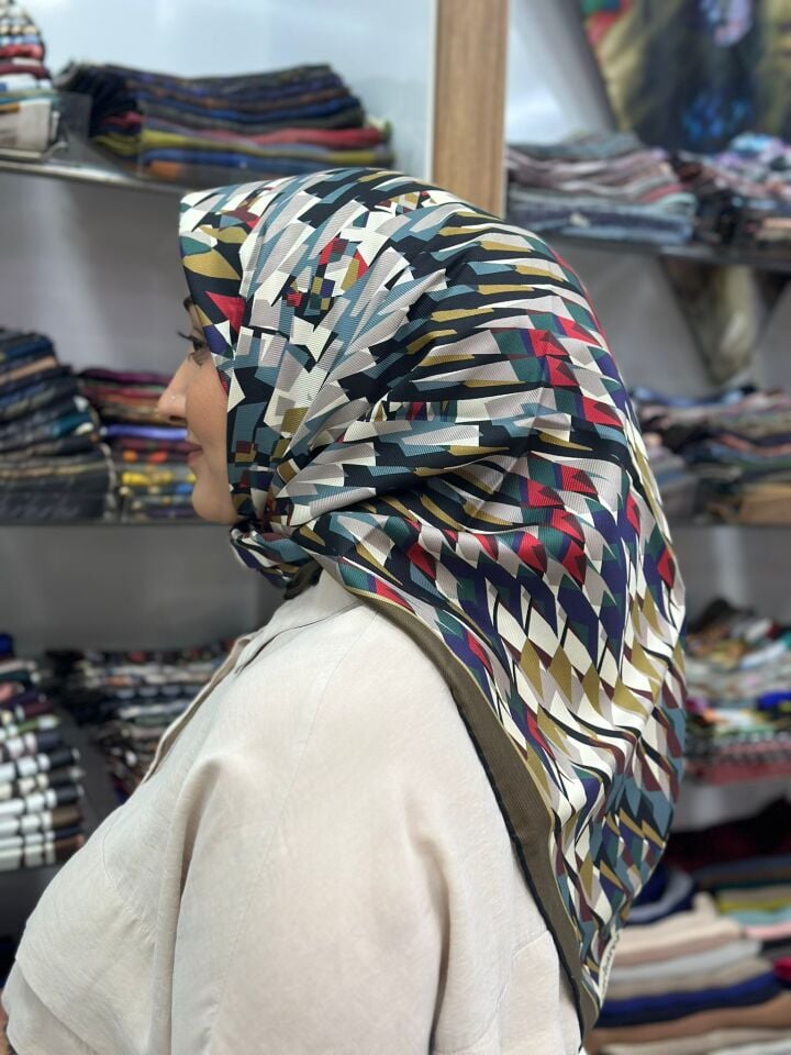 Cacharel Twill İpek Eşarp - 2025/2026 Sonbahar-Kış - 9024313 -912  Tivil