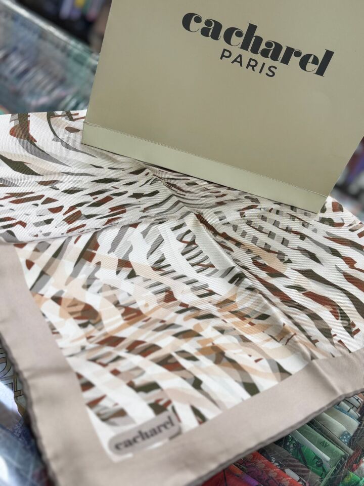 Cacharel Twill İpek Eşarp - 2025/2026 Sonbahar-Kış - 9024313 -932  Tivil