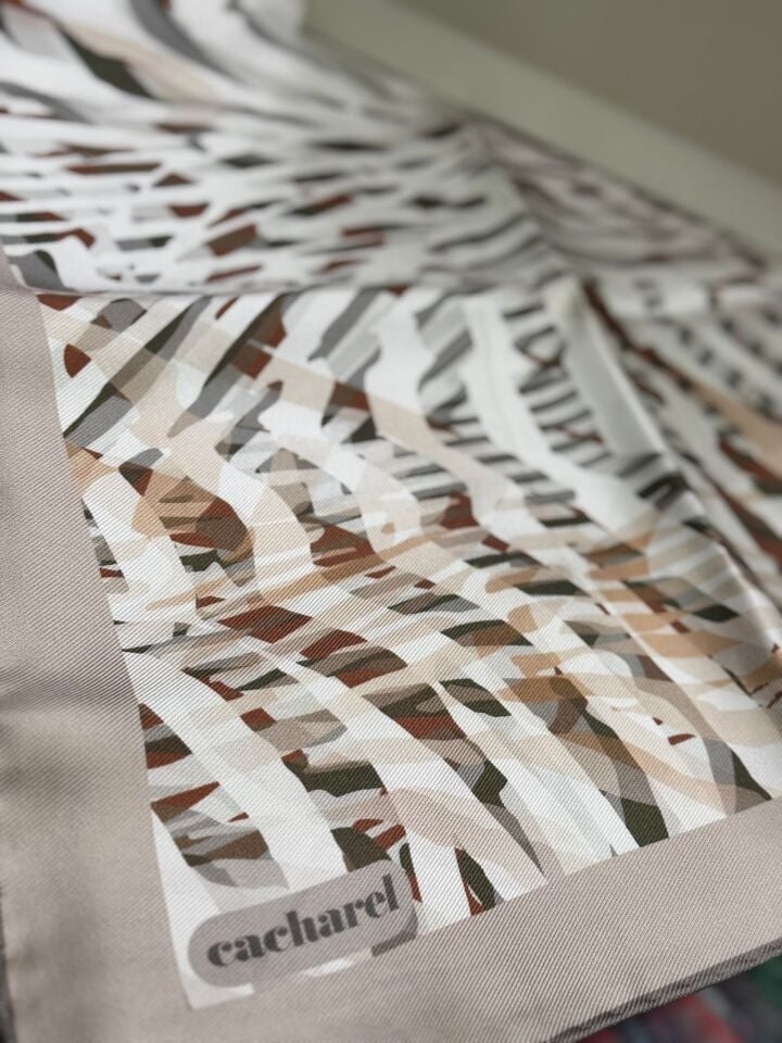 Cacharel Twill İpek Eşarp - 2025/2026 Sonbahar-Kış - 9024313 -932  Tivil