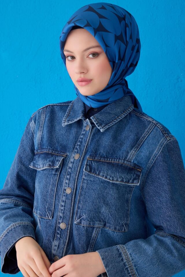 Belli İpek Eşarp 2025 İlkbahar-Yaz - 4117D-54 - Tivil