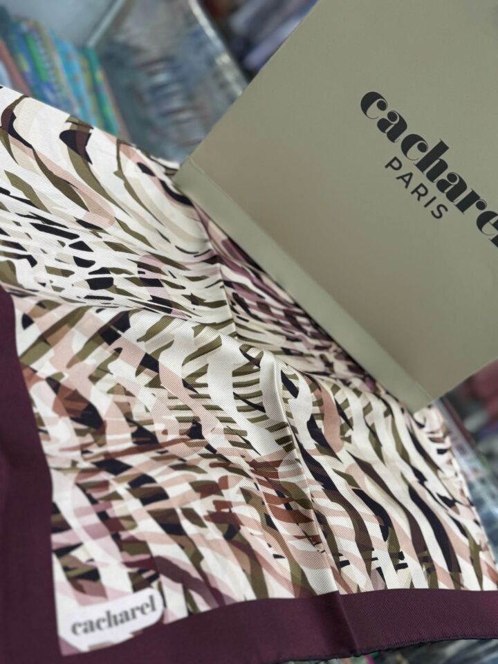 Cacharel Twill İpek Eşarp - 2025/2026 Sonbahar-Kış - 9024313 -941  Tivil