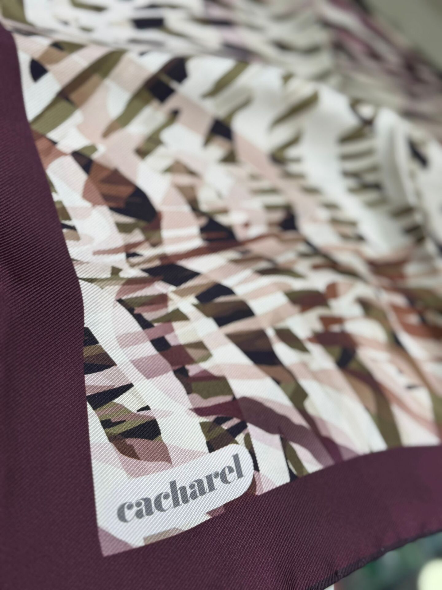 Cacharel Twill İpek Eşarp - 2025/2026 Sonbahar-Kış - 9024313 -941  Tivil