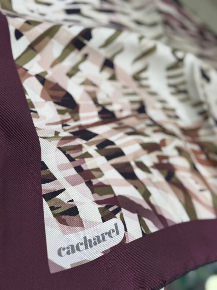 Cacharel Twill İpek Eşarp - 2025/2026 Sonbahar-Kış - 9024313 -941  Tivil