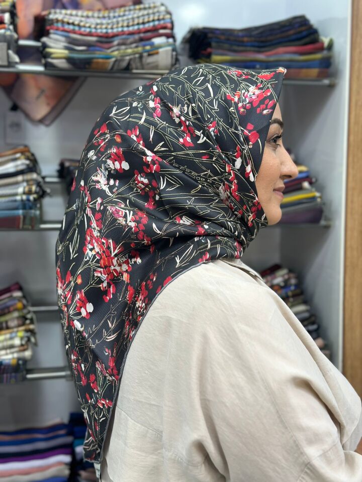 Cacharel Twill İpek Eşarp - 2025/2026 Sonbahar-Kış - 9040313 -971 Tivil