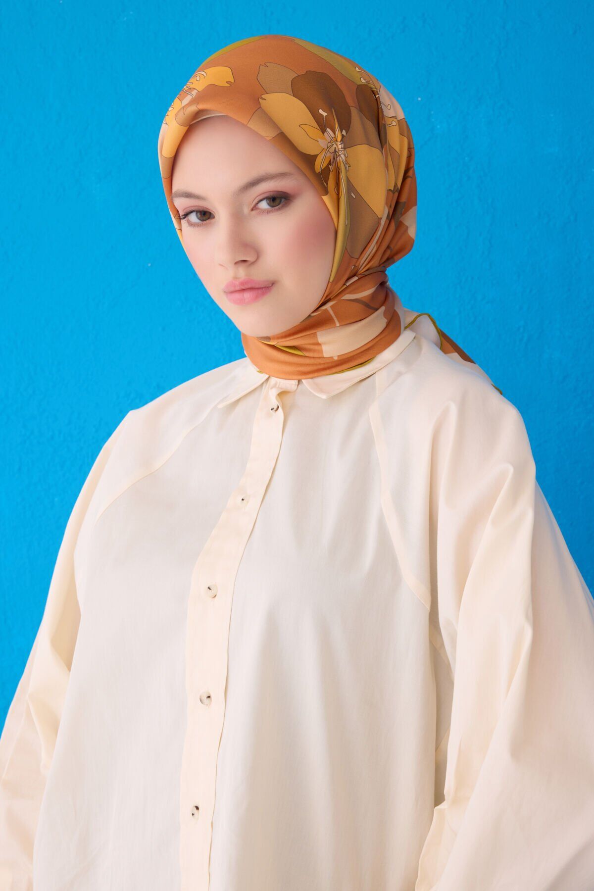 Belli İpek Eşarp 2025 İlkbahar-Yaz - 4100D-39 - Tivil