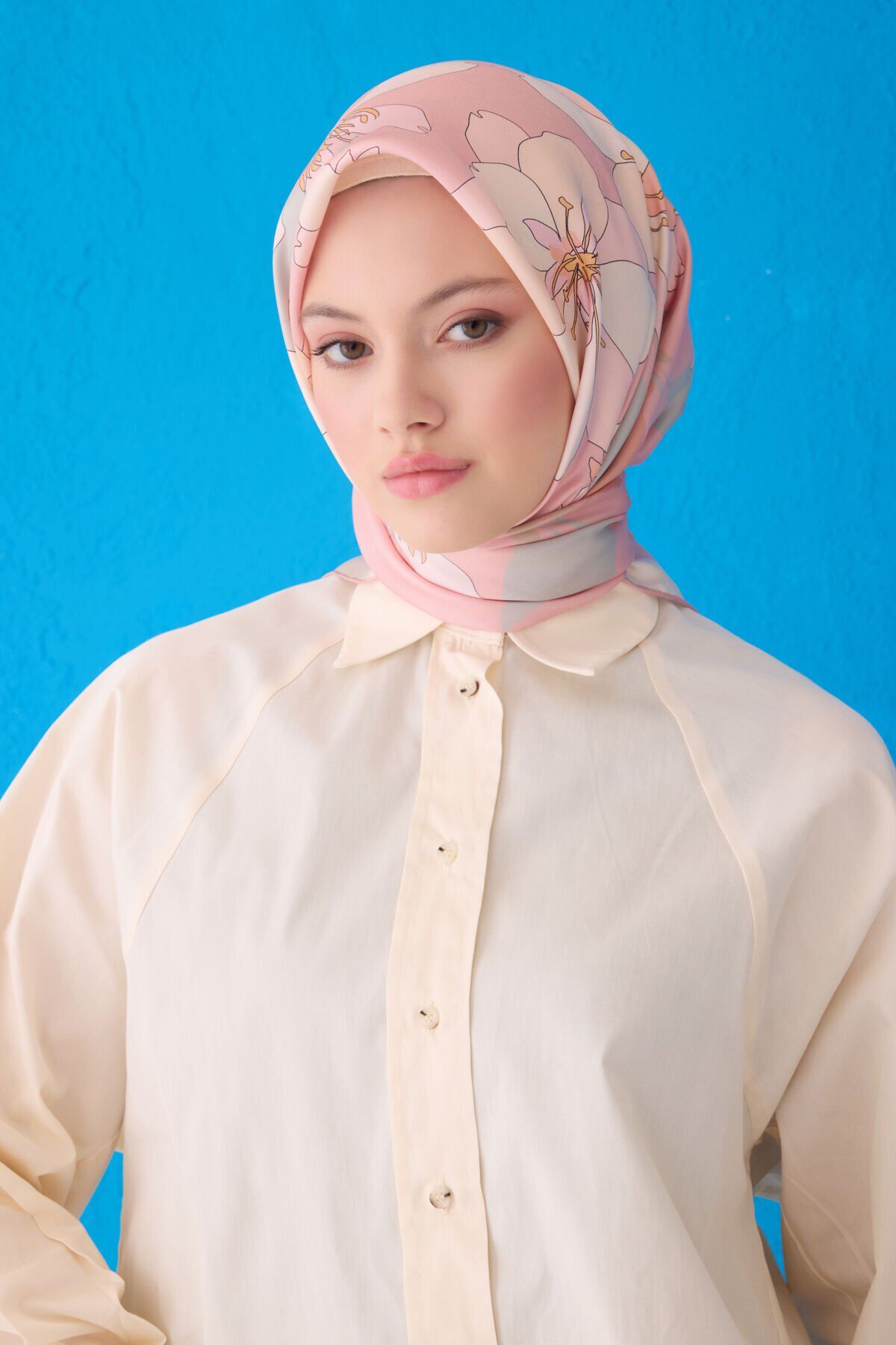 Belli İpek Eşarp 2025 İlkbahar-Yaz - 4100D-03 - Tivil