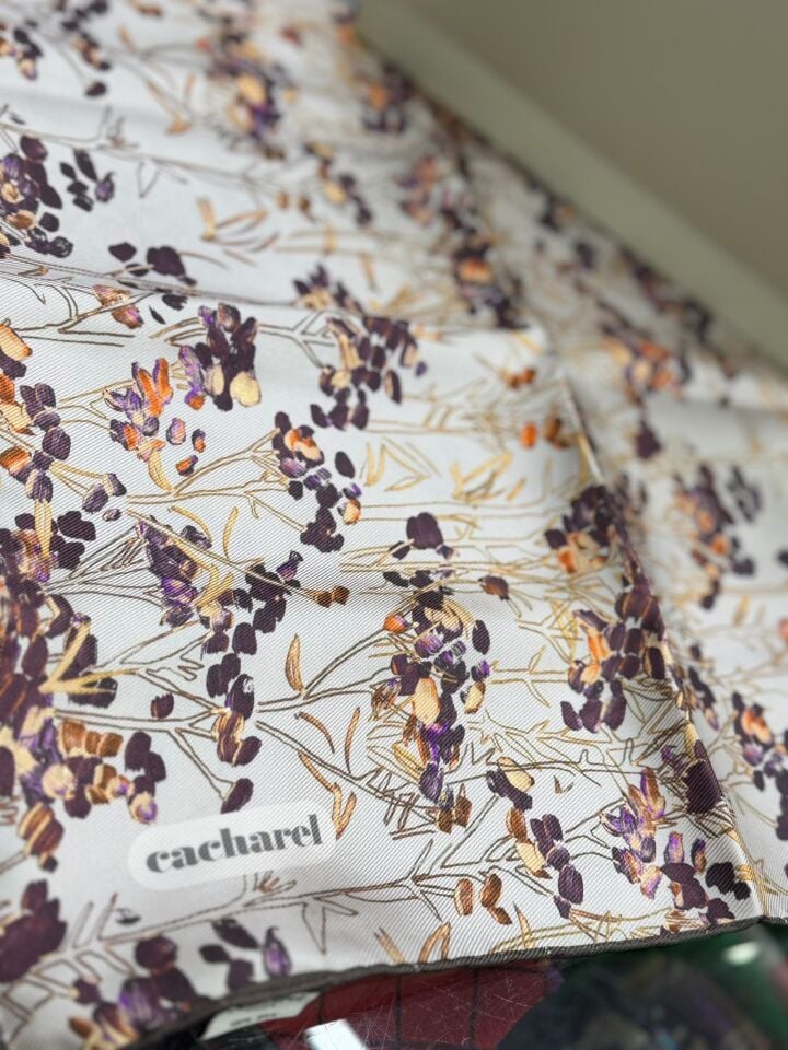 Cacharel Twill İpek Eşarp - 2025/2026 Sonbahar-Kış - 9040313 -932 Tivil