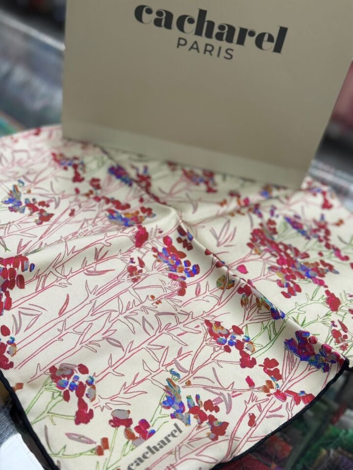 Cacharel Twill İpek Eşarp - 2025/2026 Sonbahar-Kış - 9040313 -911  Tivil