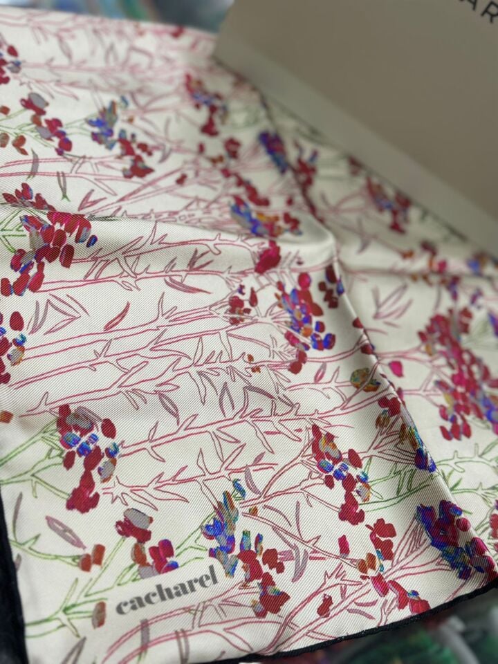 Cacharel Twill İpek Eşarp - 2025/2026 Sonbahar-Kış - 9040313 -911  Tivil