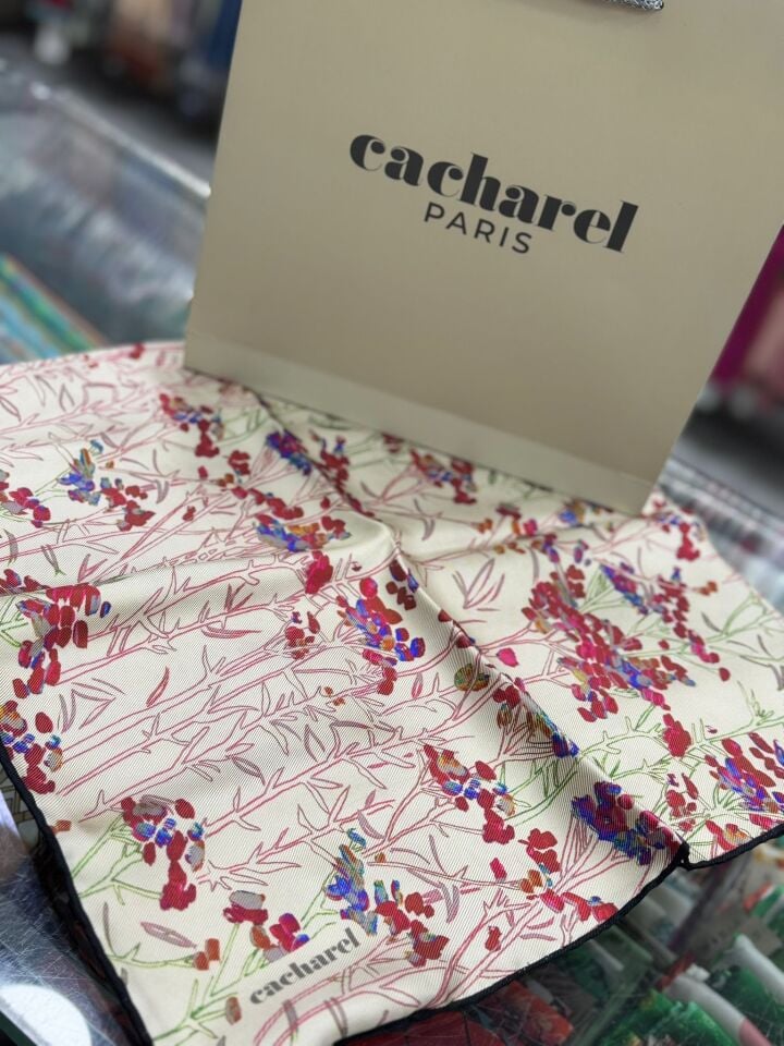 Cacharel Twill İpek Eşarp - 2025/2026 Sonbahar-Kış - 9040313 -911  Tivil