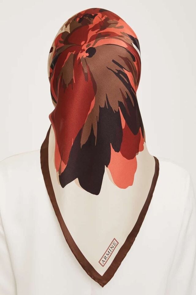 Armine Nostalji Serisi İpek Eşarp 9042D-53-Sura