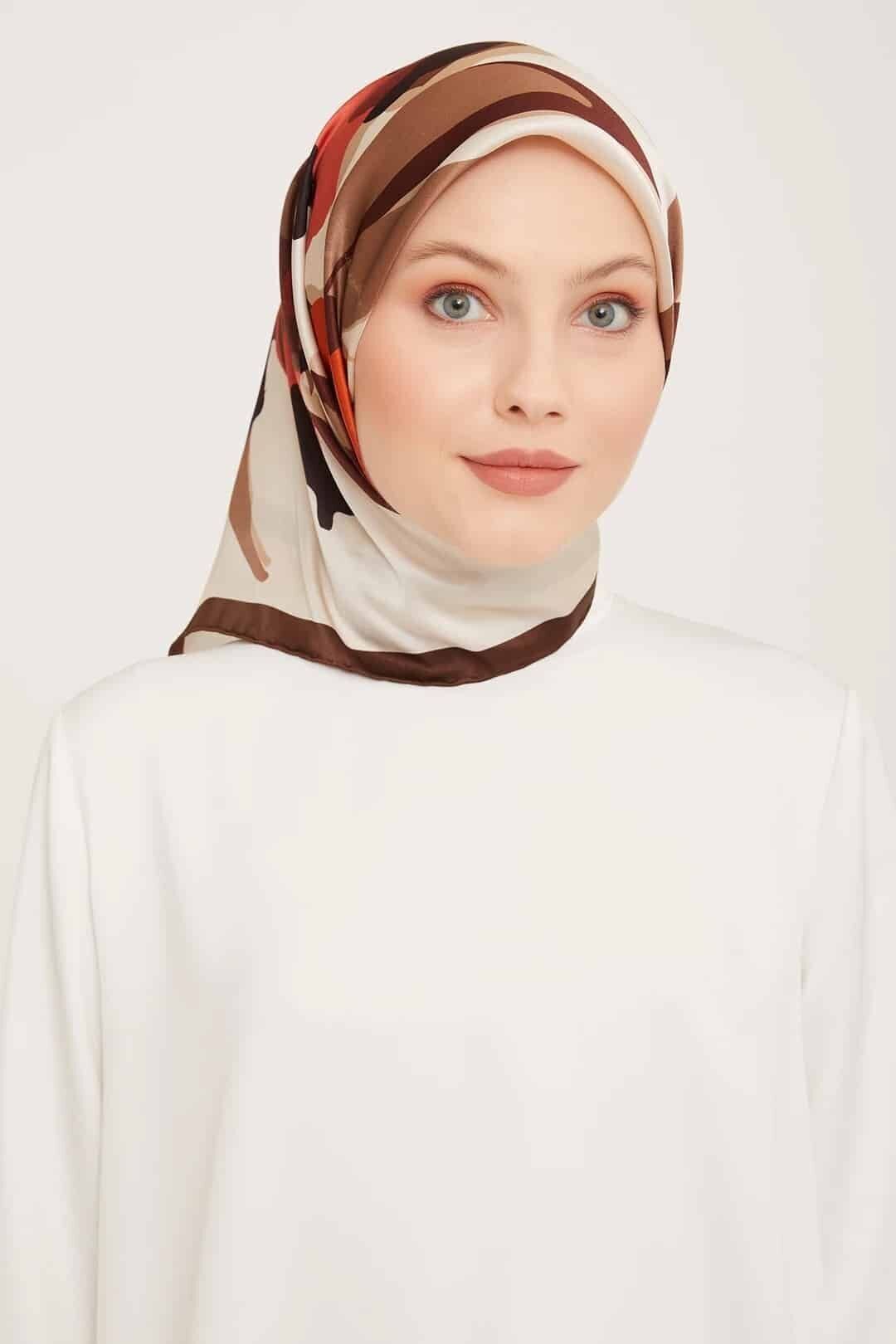Armine Nostalji Serisi İpek Eşarp 9042D-53-Sura