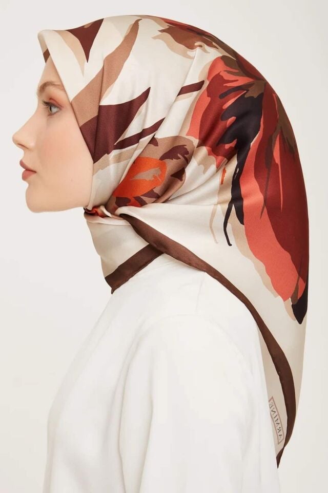 Armine Nostalji Serisi İpek Eşarp 9042D-53-Sura