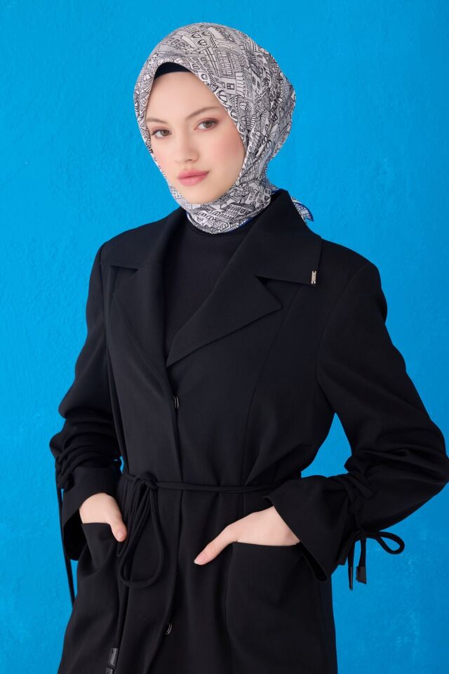 Belli İpek Eşarp 2025 İlkbahar-Yaz - 4110D-64- Tivil