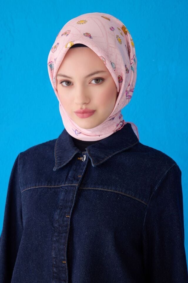Belli İpek Eşarp 2025 İlkbahar-Yaz - 4121D-30 - Tivil