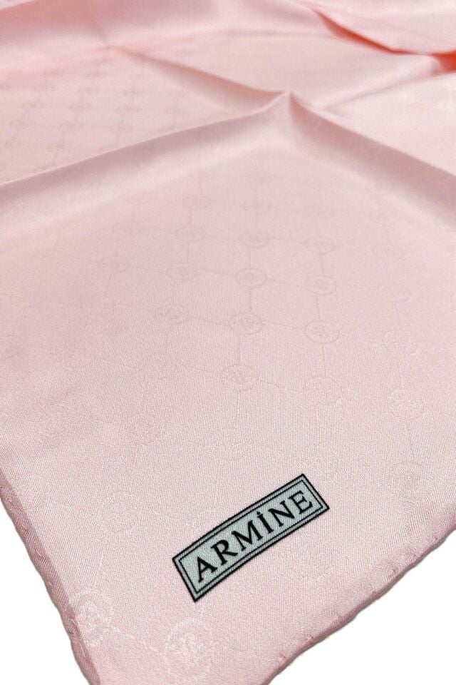 Armine Jakarlı İpek Eşarp - Monogram Desen 2000-691