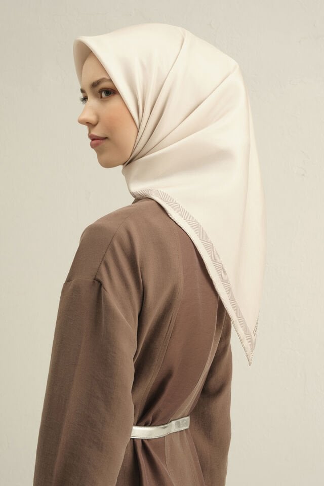 Armine İpek Eşarp 2025 İlkbahar-Yaz - 9357D-85- Tivil Taş Rengi