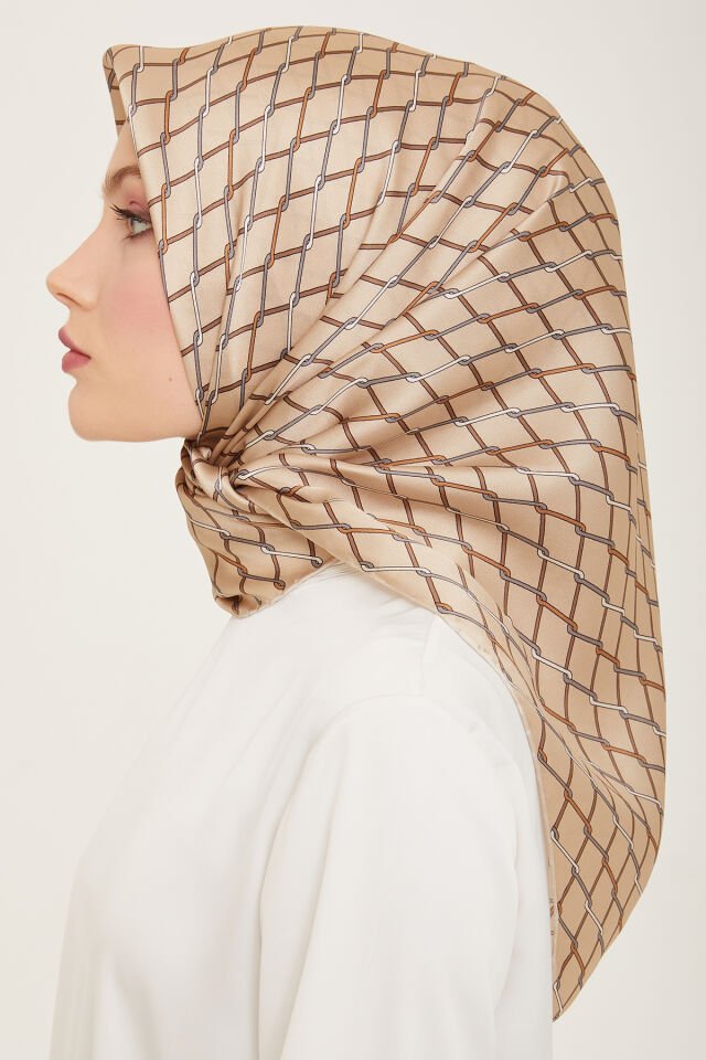 Armine İpek Eşarp 2024 İlkbahar-Yaz - 9152D-40- Tivil