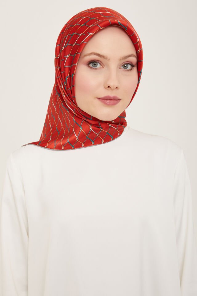 Armine İpek Eşarp 2024 İlkbahar-Yaz - 9152D-81- Sura