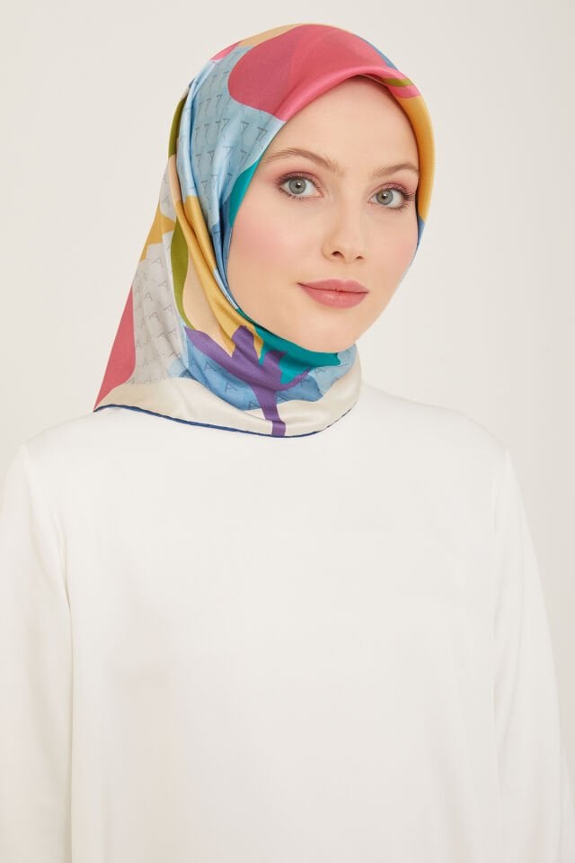 Armine İpek Eşarp 2024 İlkbahar-Yaz - 9119D-04- Sura