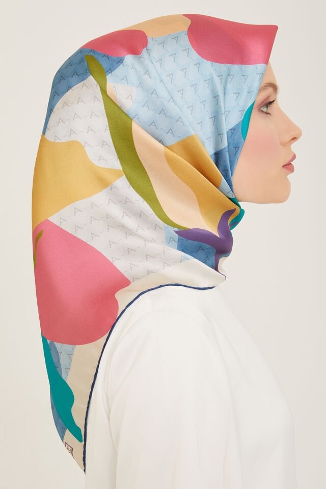 Armine İpek Eşarp 2024 İlkbahar-Yaz - 9119D-04- Sura