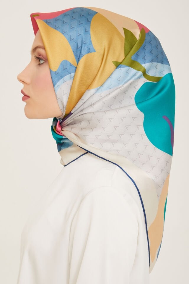 Armine İpek Eşarp 2024 İlkbahar-Yaz - 9119D-04- Sura