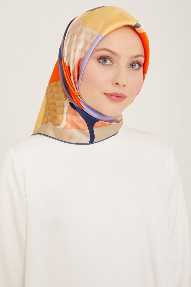 Armine İpek Eşarp 2024 İlkbahar-Yaz - 9119D-32- Sura