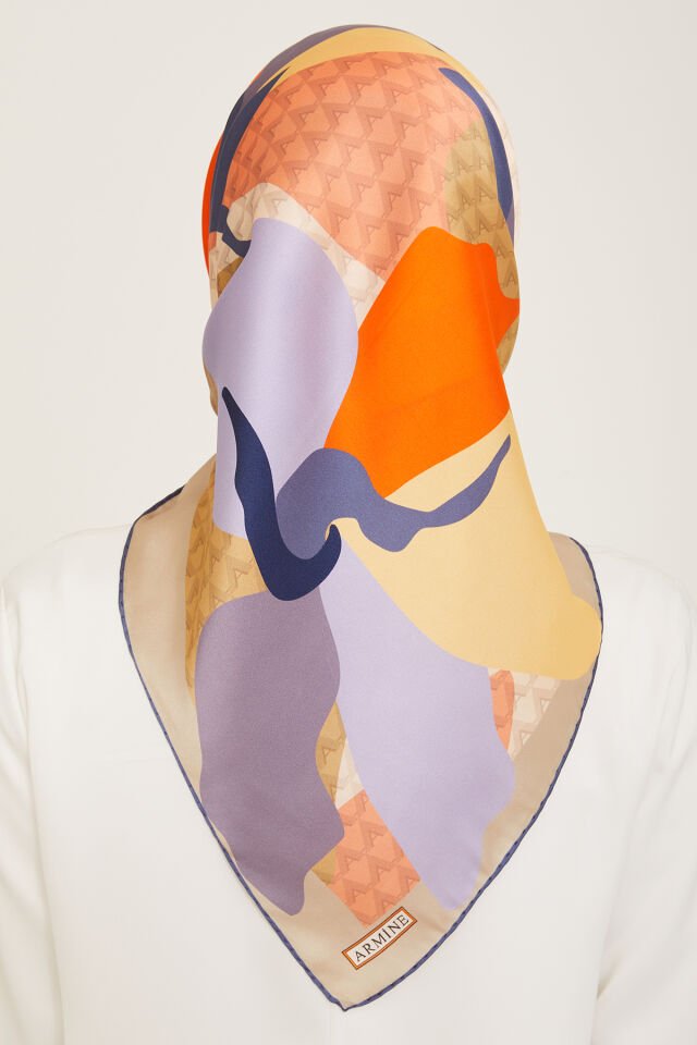 Armine İpek Eşarp 2024 İlkbahar-Yaz - 9119D-32- Sura