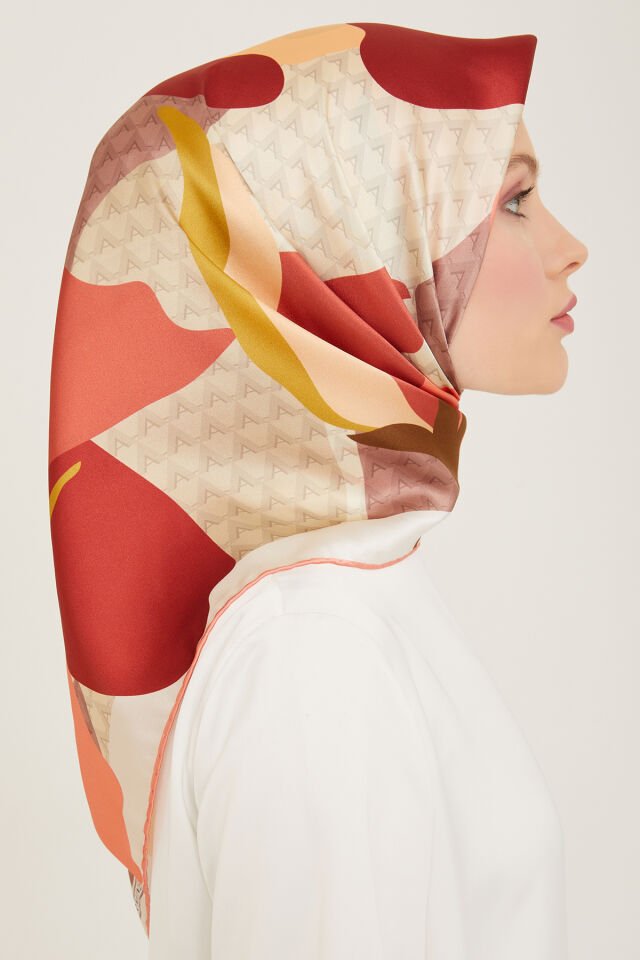 Armine İpek Eşarp 2024 İlkbahar-Yaz - 9119D-33- Sura