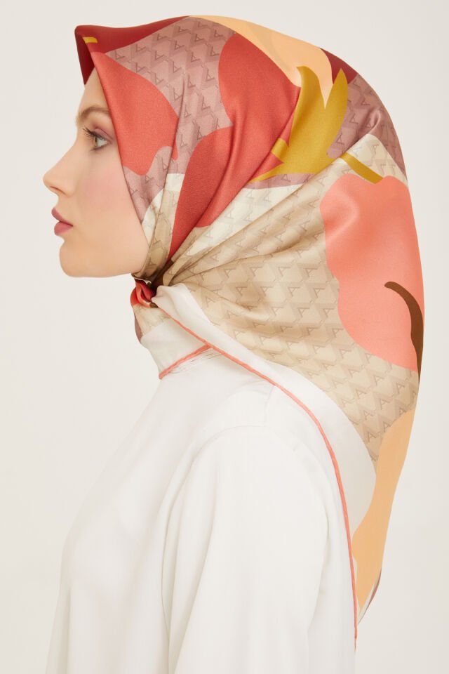 Armine İpek Eşarp 2024 İlkbahar-Yaz - 9119D-33- Sura