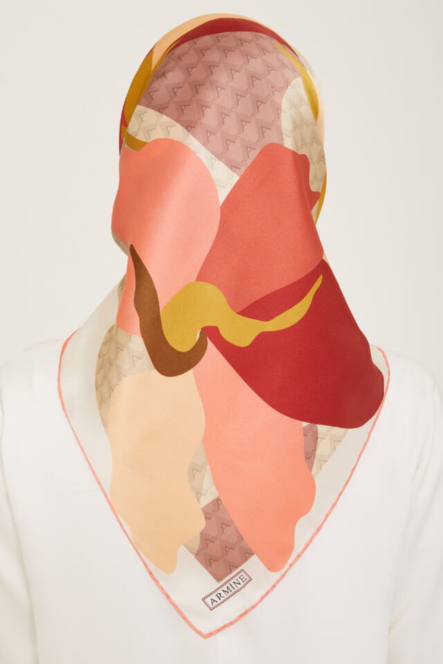 Armine İpek Eşarp 2024 İlkbahar-Yaz - 9119D-33- Sura