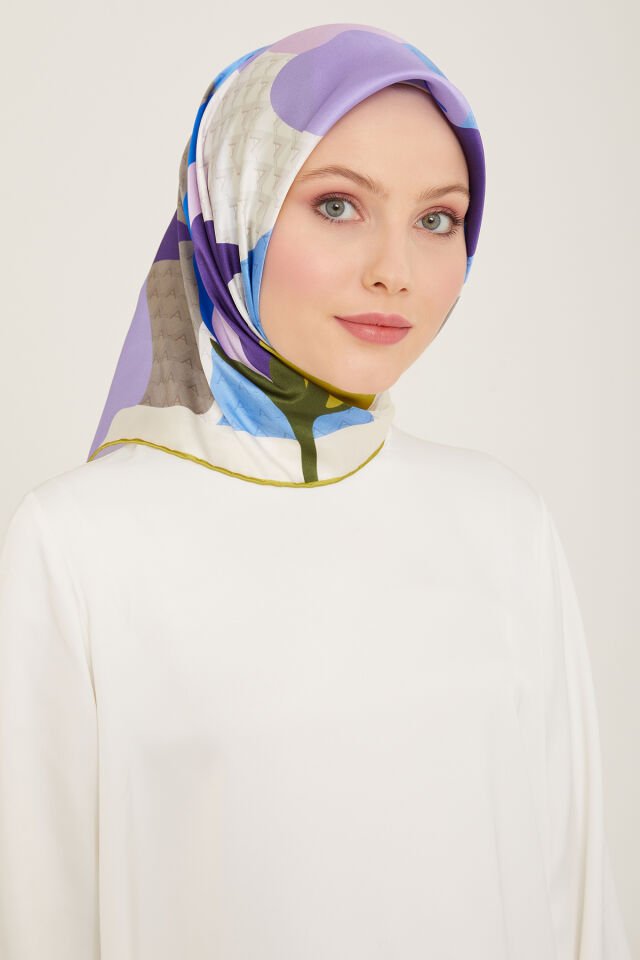 Armine İpek Eşarp 2024 İlkbahar-Yaz - 9119D-03- Sura