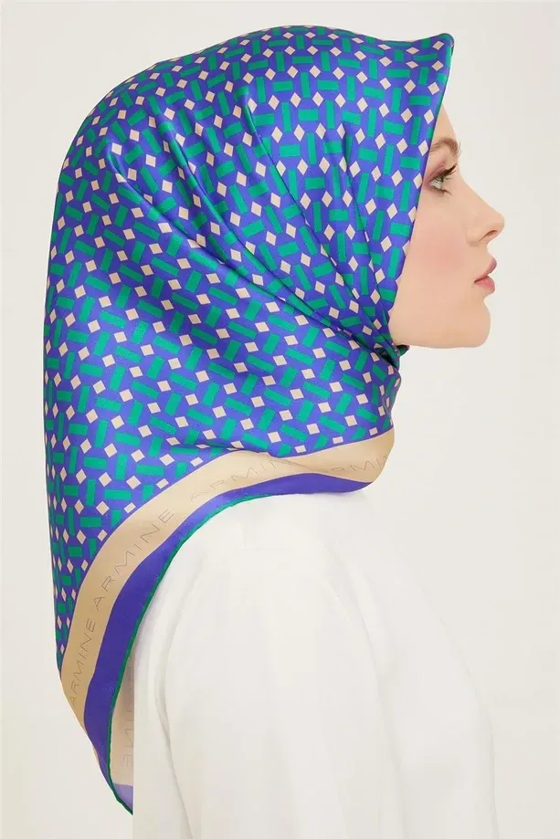 Armine İpek Eşarp 2024 İlkbahar-Yaz - 9151D-80 - Sura