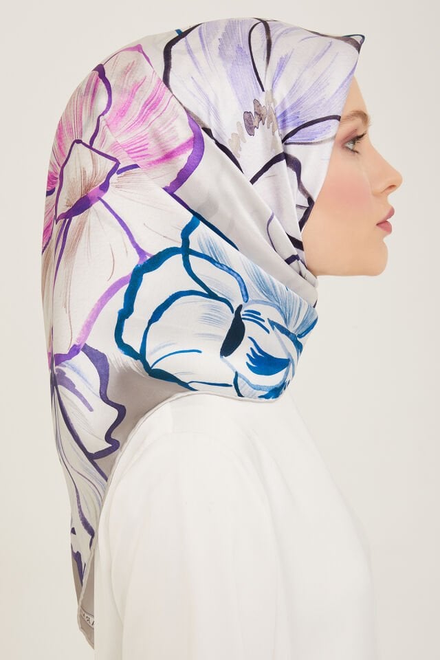 Armine İpek Eşarp 2024 İlkbahar-Yaz - 9110D-35 - Sura
