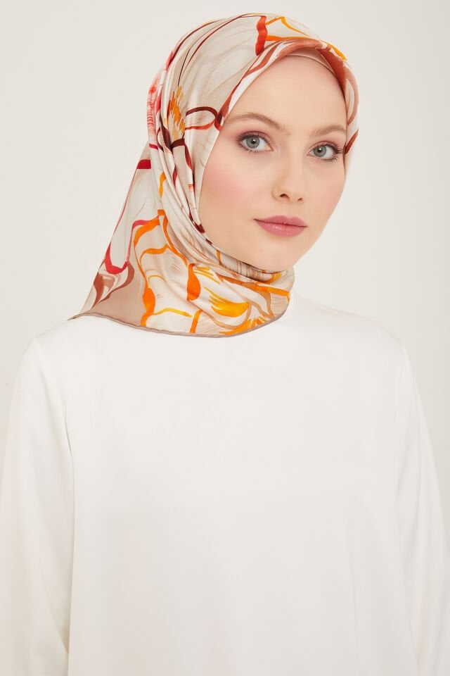 Armine İpek Eşarp 2024 İlkbahar-Yaz - 9110D-07 - Sura